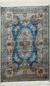 3x4 Blue and Gold Turkish Antep Rug