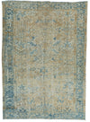 8x12 Beige and Blue Persian Rug