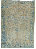 8x12 Beige and Blue Persian Rug