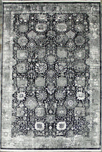 5x8 Black and Gray Turkish Antep Rug