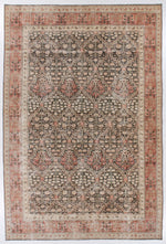 8x12 Black and Pink Persian Traditional Rug