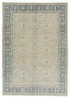 8x12 Beige and Blue Turkish Traditional Rug