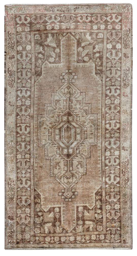 4x7 Rust and Brown Turkish Tribal Rug