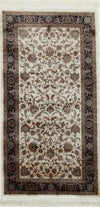 3x5 Ivory and Red Turkish Antep Rug