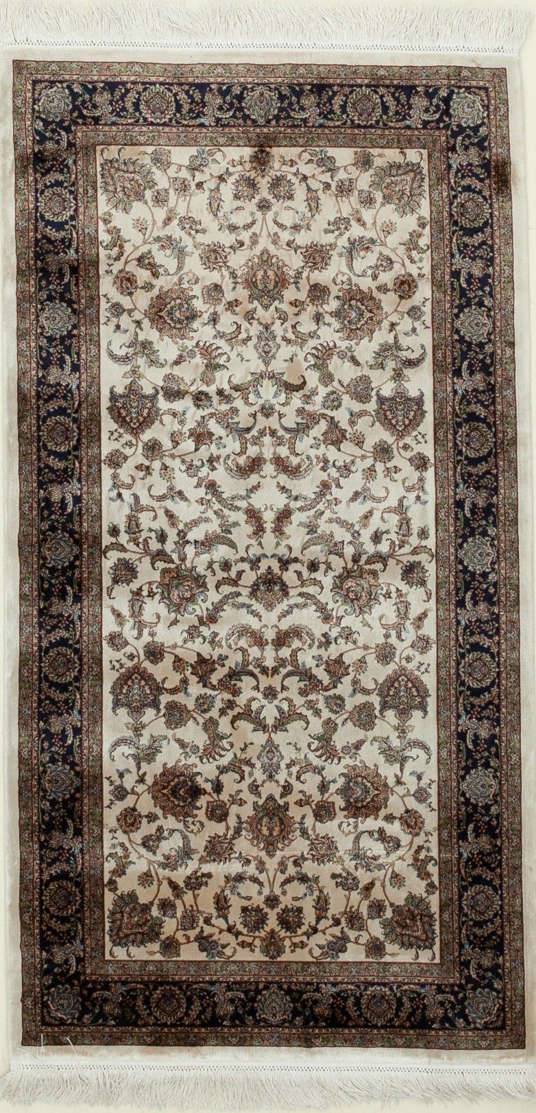 3x5 Ivory and Red Turkish Antep Rug