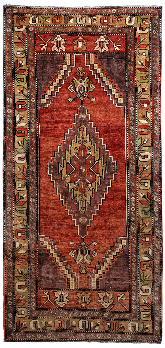 5x9 Red and Beige Kazak Tribal Rug