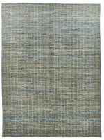10x14 Blue and Ivory Modern Contemporary Rug