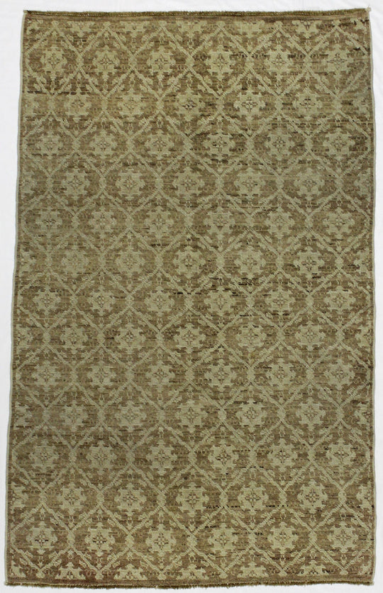 4x6 Brown and Beige Modern Contemporary Rug