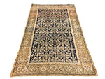 4x6 Navy and Brown Persian Tribal Rug