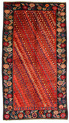5x9 Red and Blue Anatolian Tribal Rug