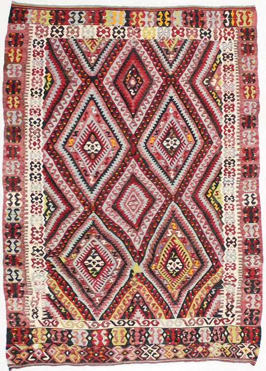 6x8 Multicolor Turkish Tribal Rug