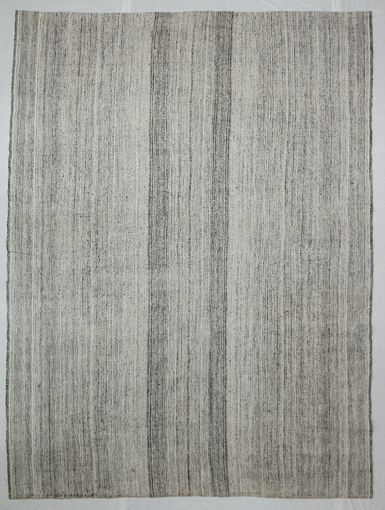 7x10 Beige and Gray Turkish Tribal Rug