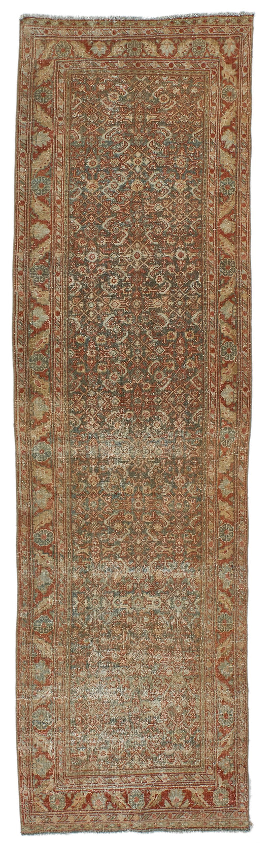 3x10 Brown and Red Persian Runner