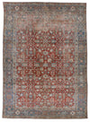 9x12 Red and Blue Persian Traditional Rug