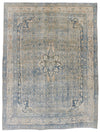 8x11 Ivory and Blue Persian Traditional Rug