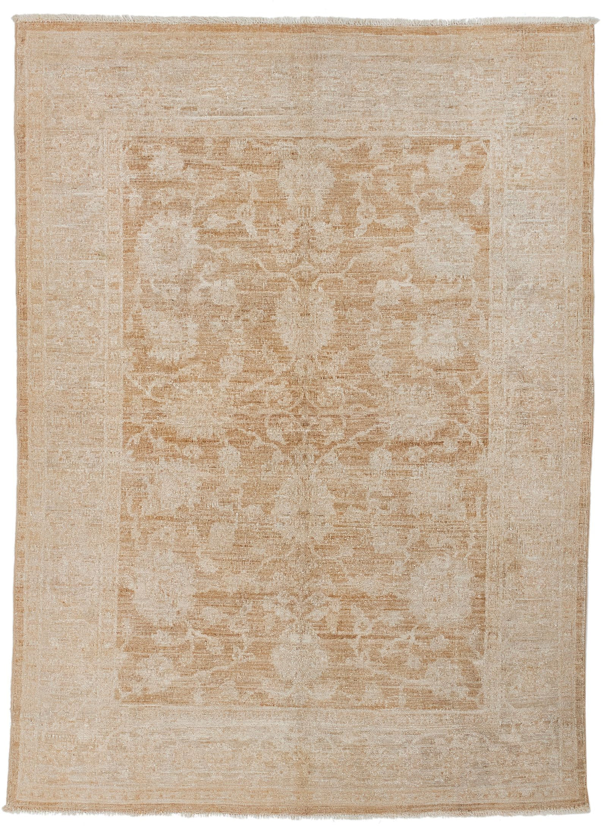5x7 Beige Turkish Traditional Rug