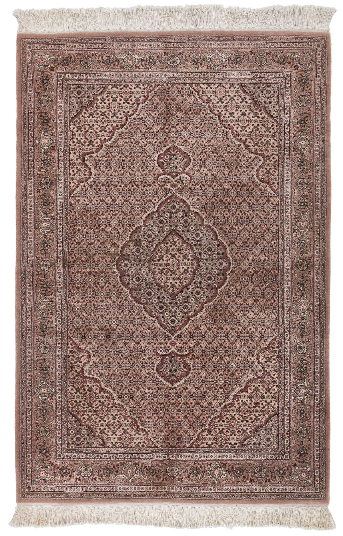 4x6 Purple and Beige Persian Traditional Rug