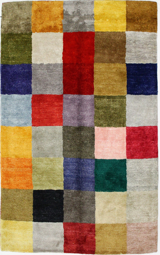 5x8 Multicolor Modern Contemporary Rug
