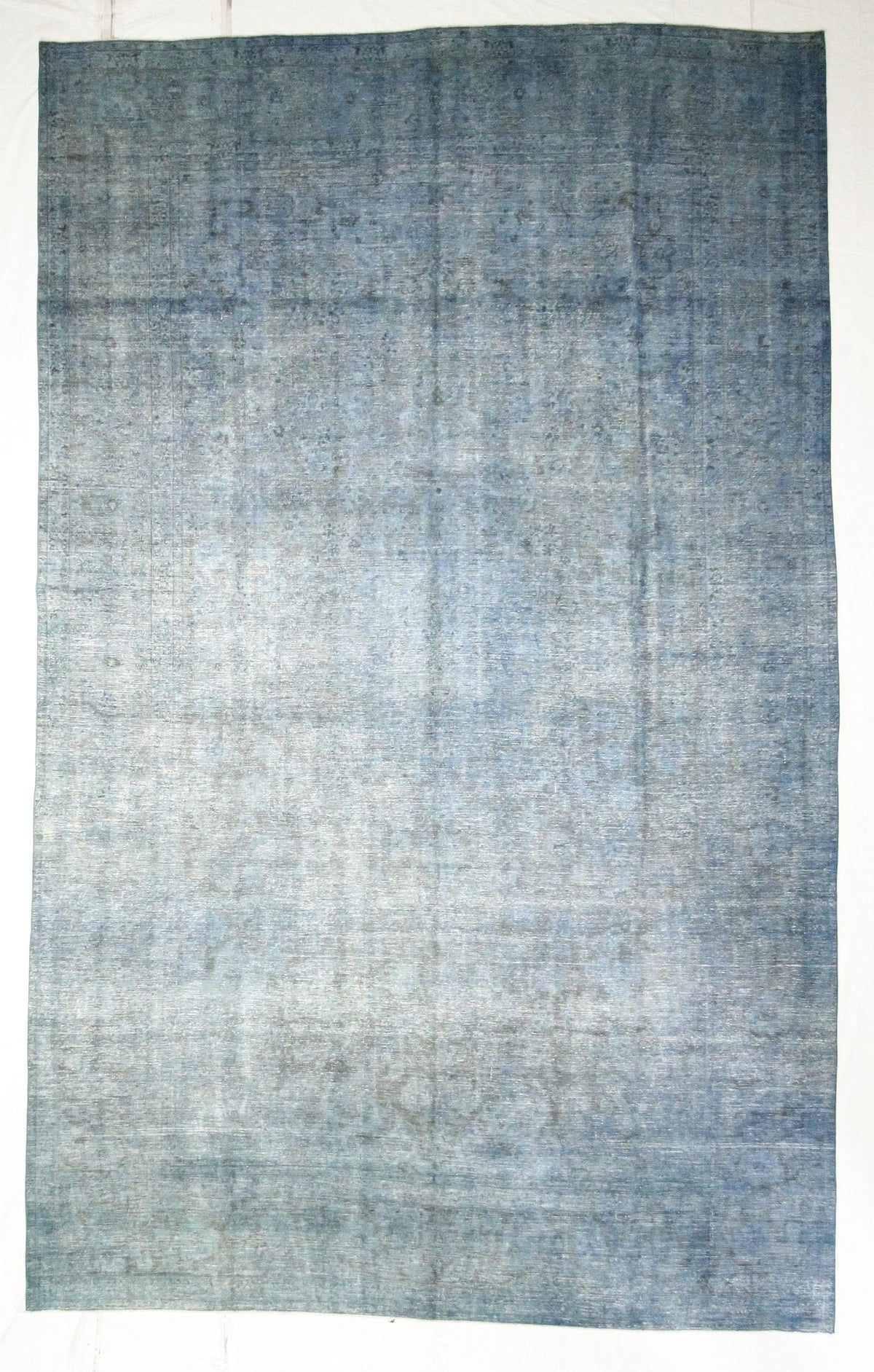10x16 Red and Blue Turkish Overdyed Rug