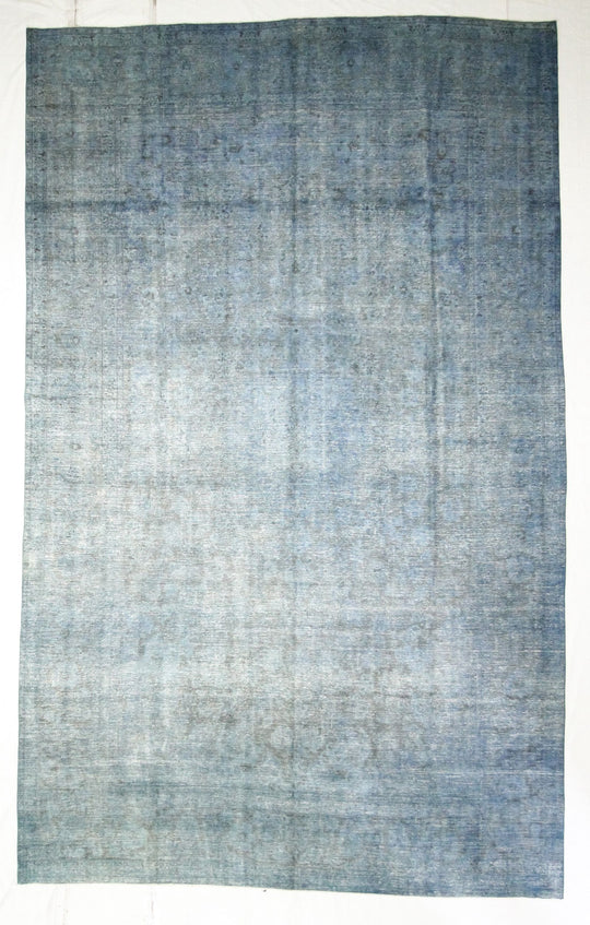 10x16 Red and Blue Turkish Overdyed Rug