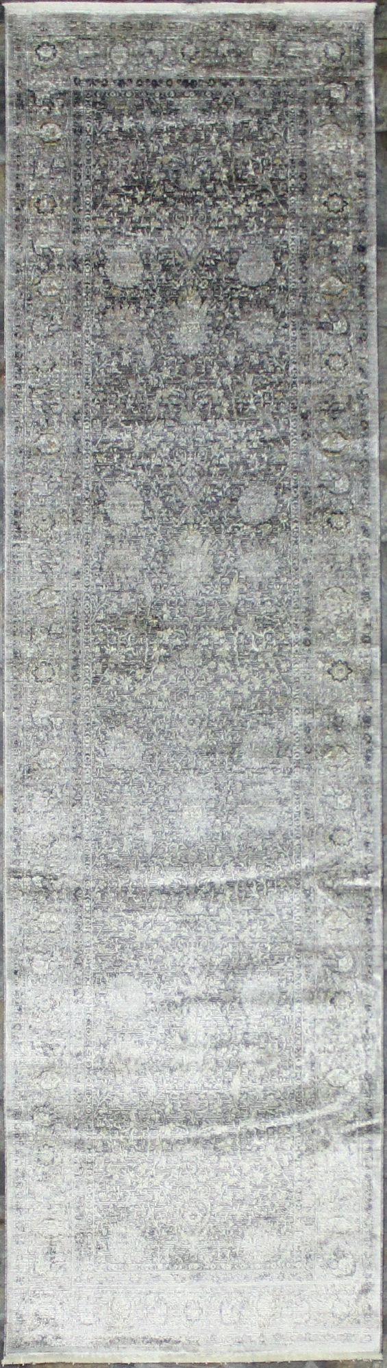 3x10 Silver and Gray Turkish Antep Runner