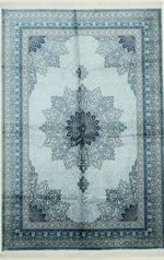 7x10 Blue and Navy Turkish Antep Rug