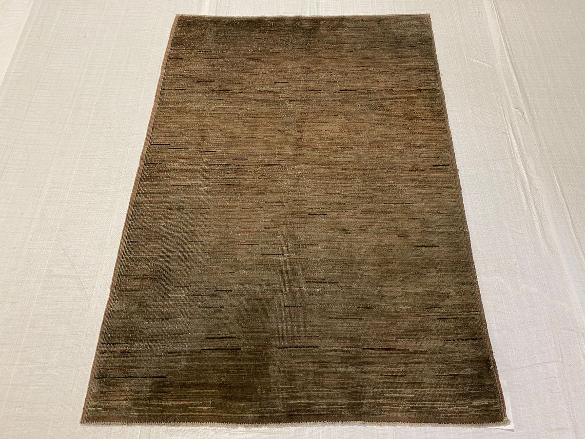 4x5 Brown Anatolian Traditional Rug