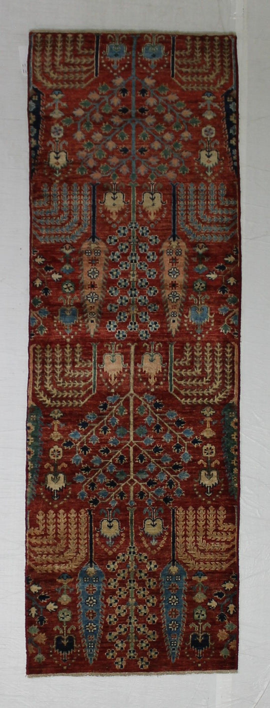 3x8 Multicolor Kazak Tribal Runner