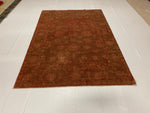 6x9 Rust and Pink Anatolian Traditional Rug