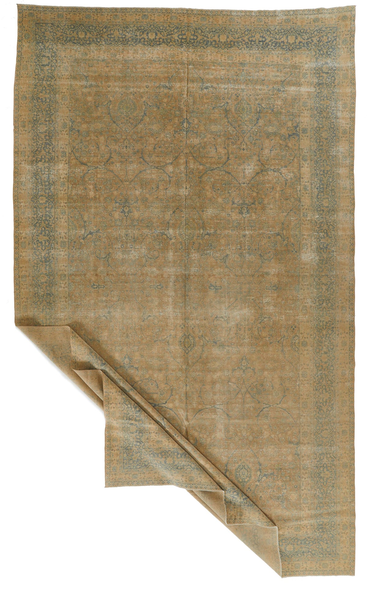 11x18 Beige and Blue Persian Traditional Rug