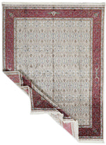 10x13 Ivory and Pink Turkish Antep Rug