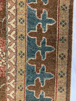 15x19 Brown and Beige Turkish Oushak Rug