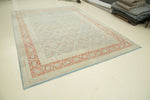 9x12 Blue and Rust Persian rug