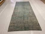 5x11 Blue and Ivory Modern Contemporary Runner