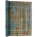 4x7 Blue and Red Persian Rug