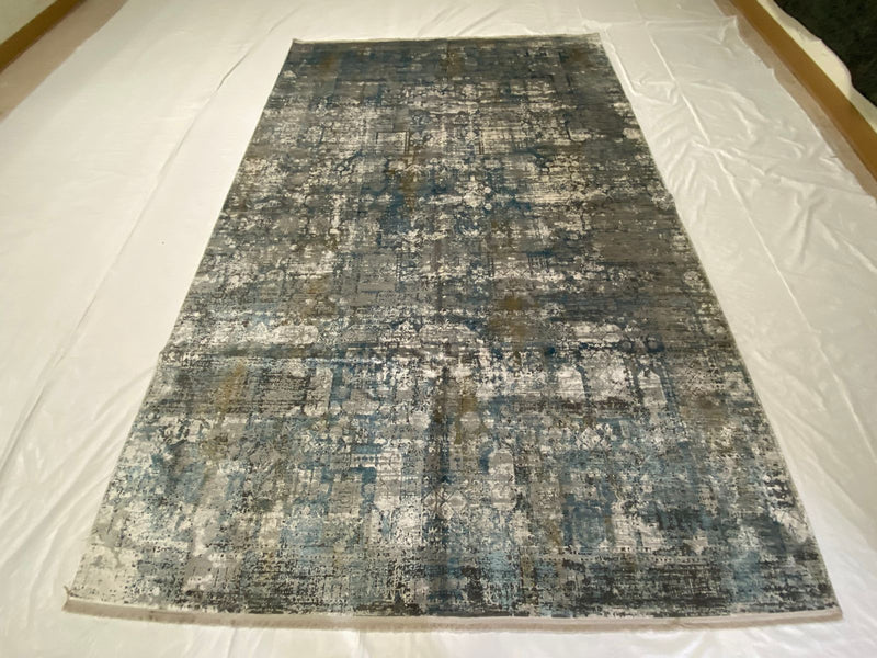 6x10 Blue and White Turkish Antep Rug