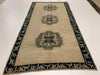 5x9 Gold and Blue Turkish Tribal Rug