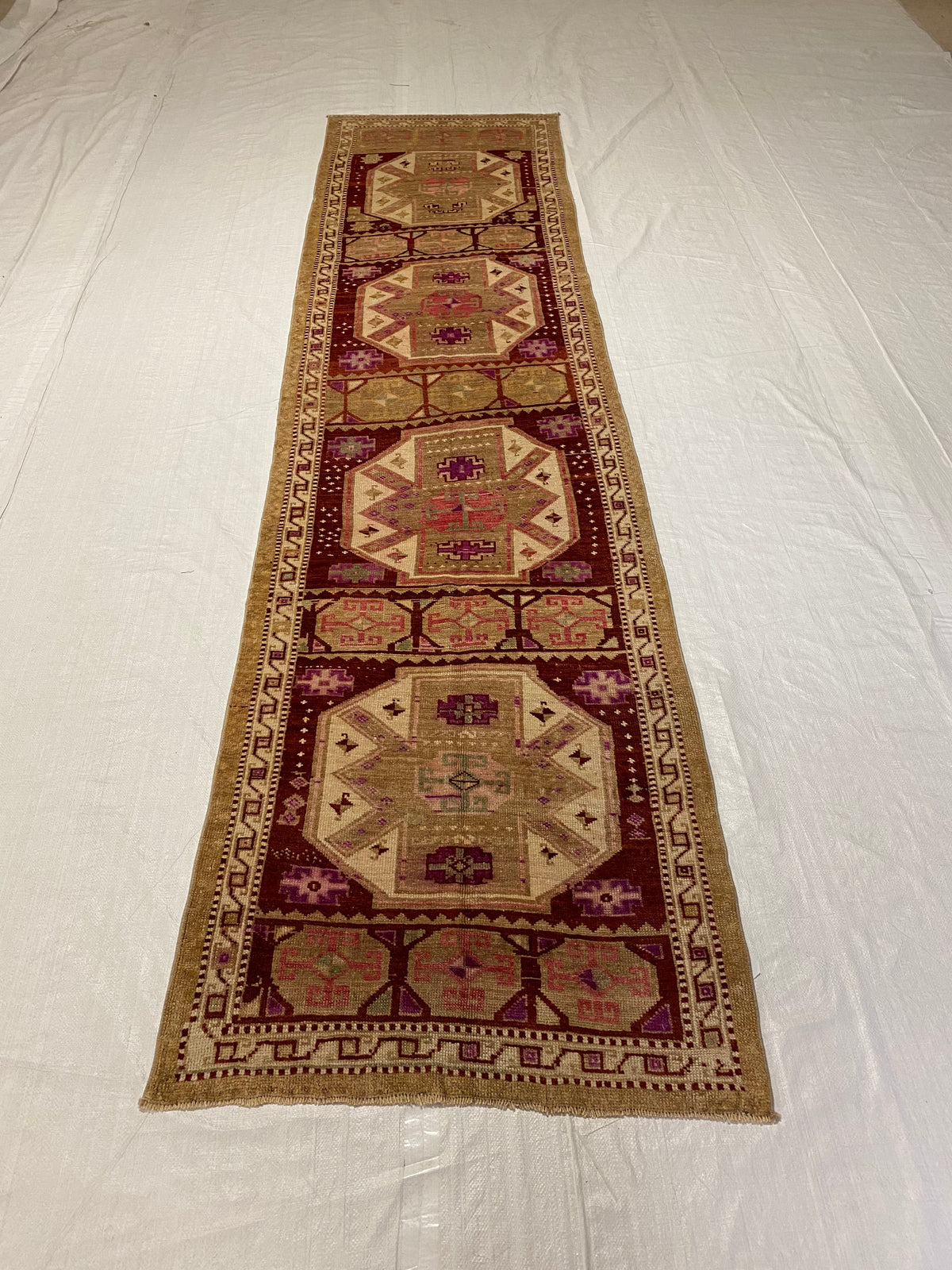 3x12 Multicolor Turkish Tribal Runner
