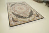 7x10 Ivory and Beige Turkish Antep Rug