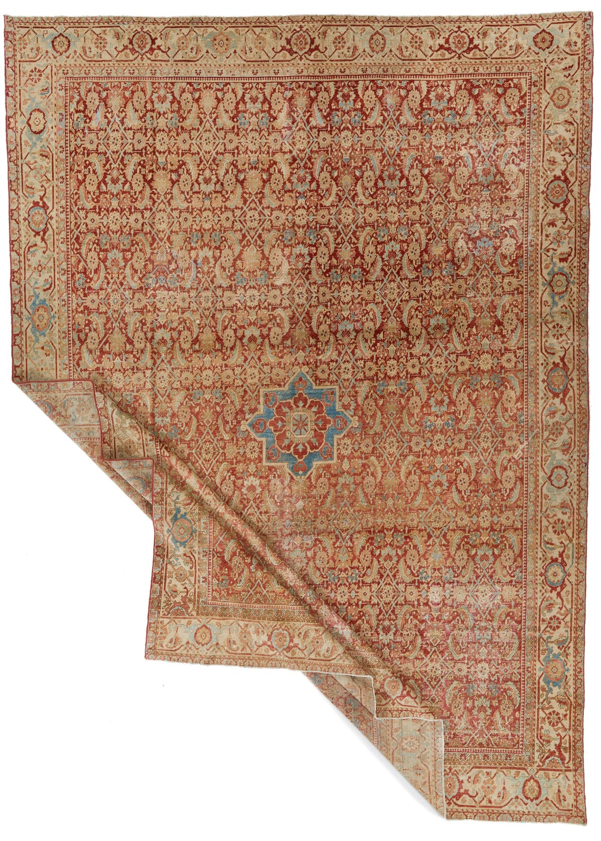 10x14 Red and Beige Persian Traditional Rug
