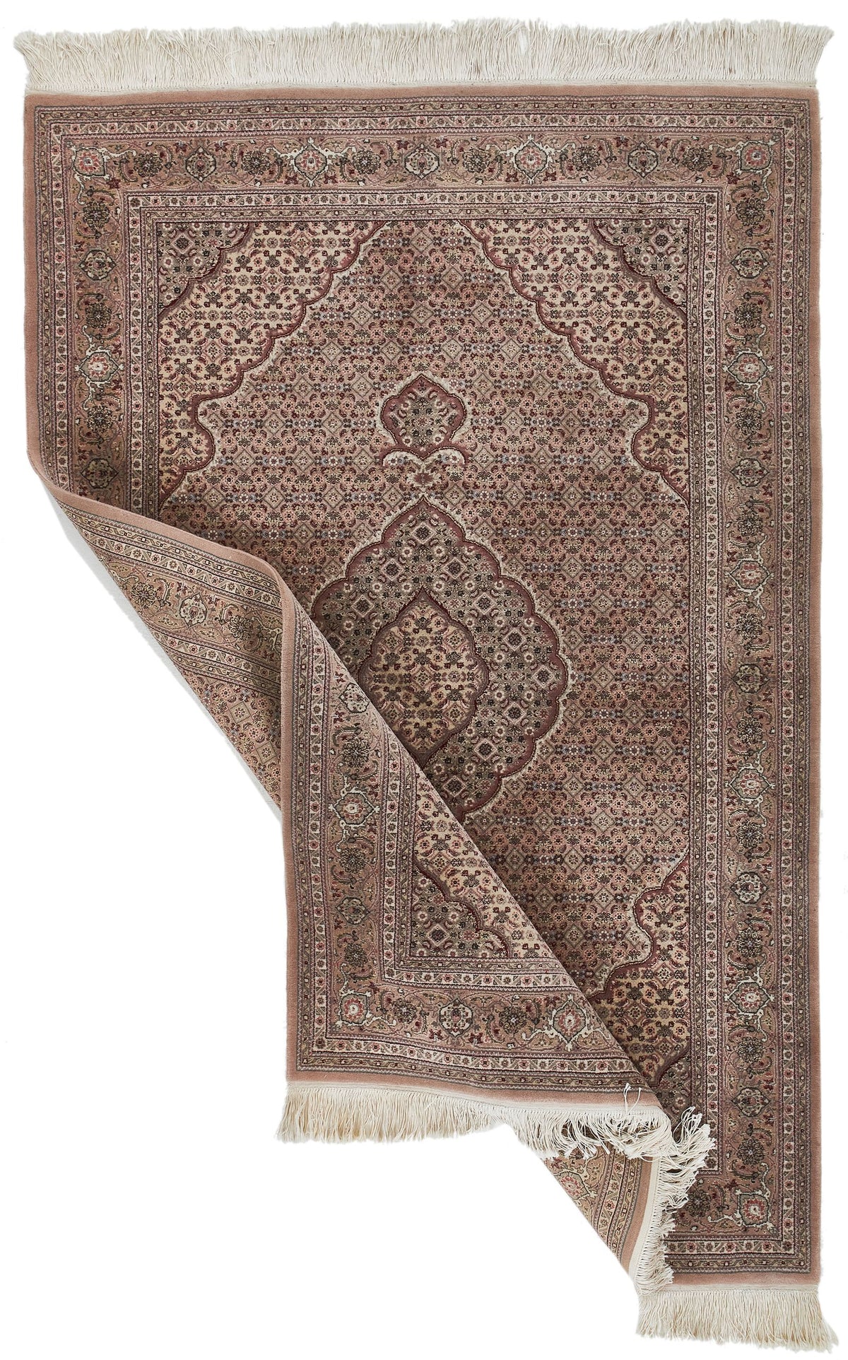 4x6 Purple and Beige Persian Traditional Rug