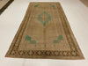 5x10 Blue And Brown Turkish Tribal Runner