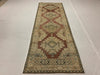 3x9 Purple and Beige Turkish Tribal Runner