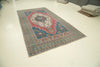 6x12 Red and Blue Turkish Tribal Runner