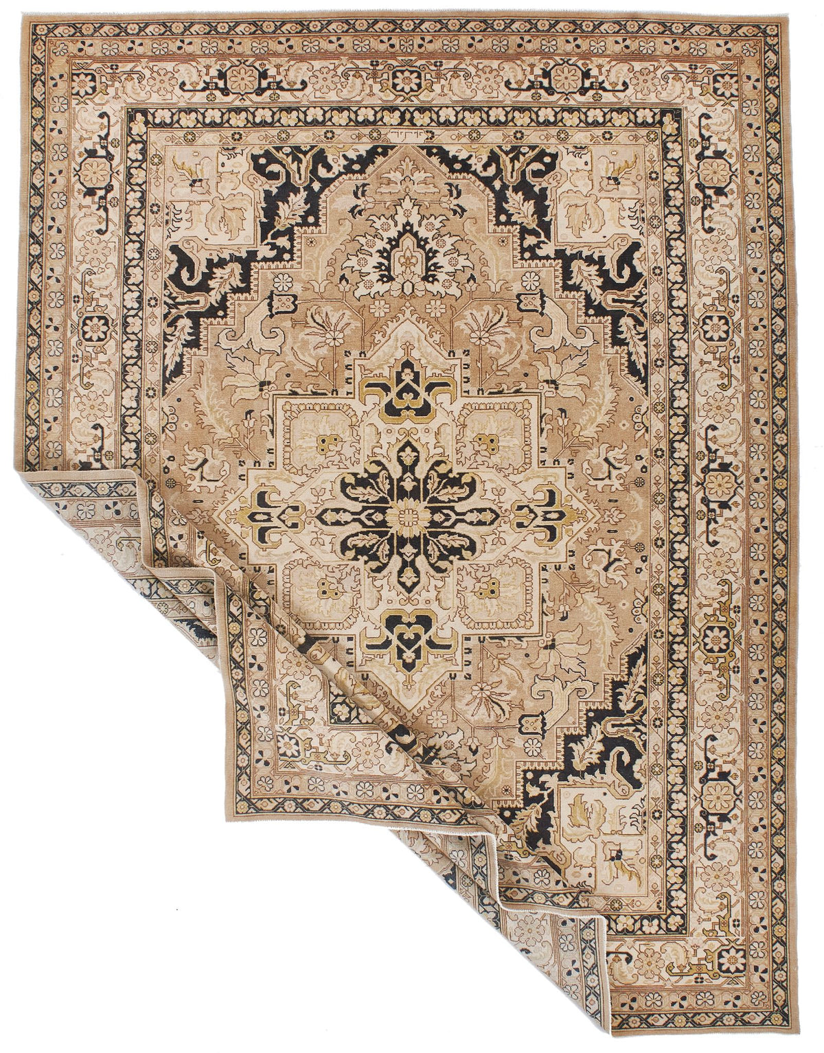 9x12 Black and Blue Anatolian Persian Rug