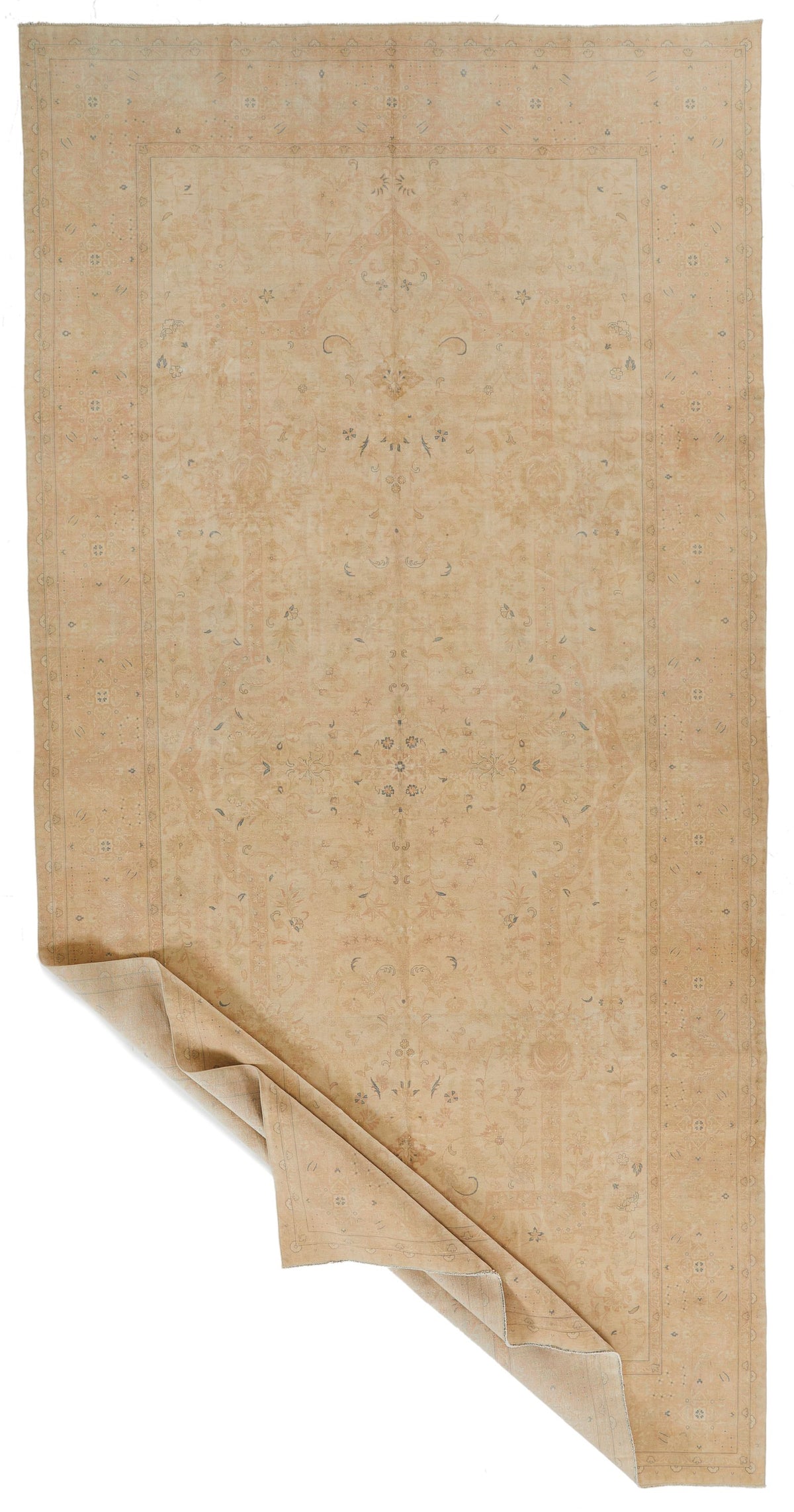 9x18 Beige and Rust Persian Traditional Runner