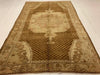 6x10 Brown and Ivory Turkish Tribal Rug