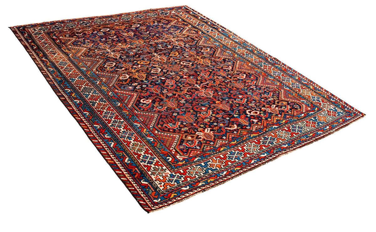 6x7 Brown and Brown Persian Tribal Rug
