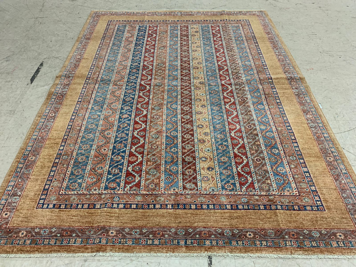 6x8 Multicolor Turkish Tribal Rug