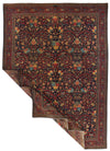 9x12 Navy and Red Persian Traditional Rug